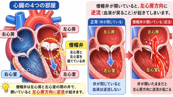 犬の僧帽弁閉鎖不全症　院内説明用